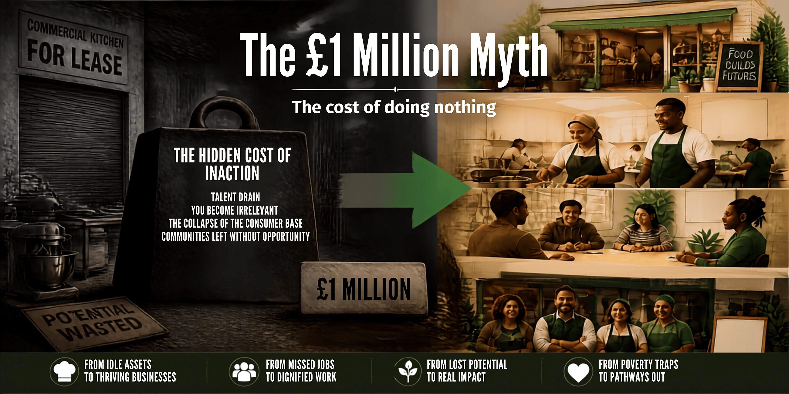 What if large companies had to create a new company that would help end food poverty ?