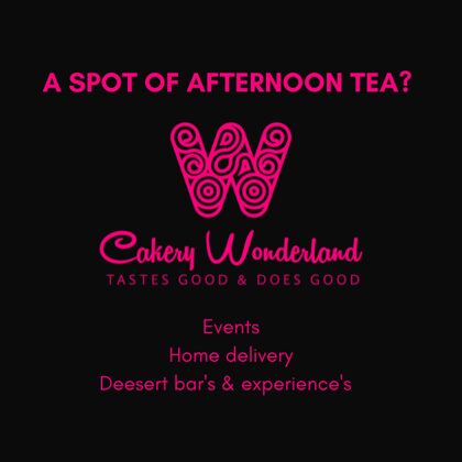 Cakery Wonderland purpose driven aftenoon tea events and award winning desert caterer